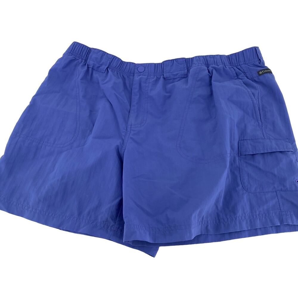 Men’s Columbia blue nylon shorts size XL